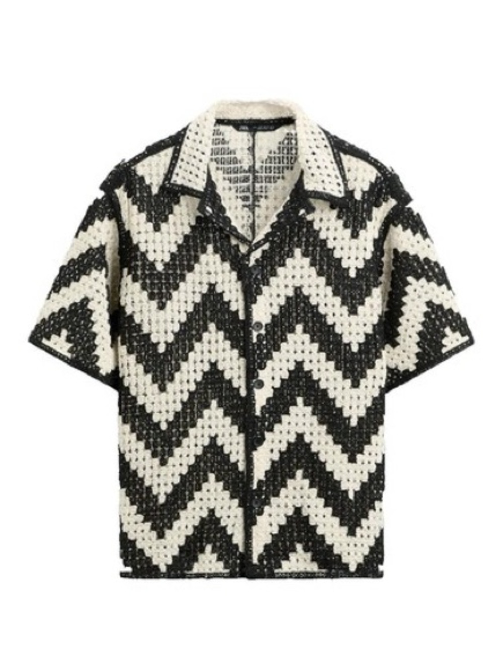 Zara men’s crochet top